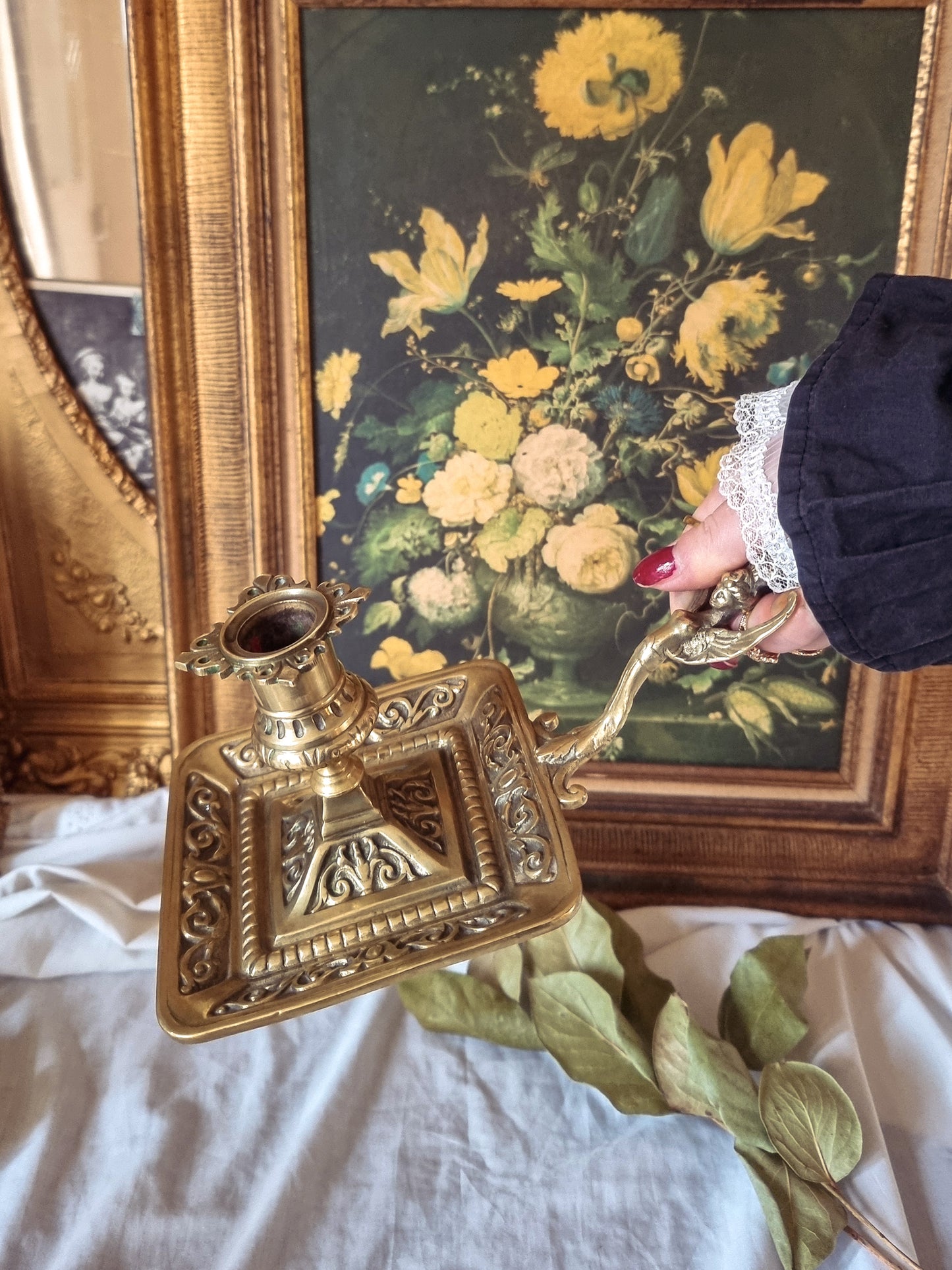 GRAND BOUGEOIR EN BRONZE