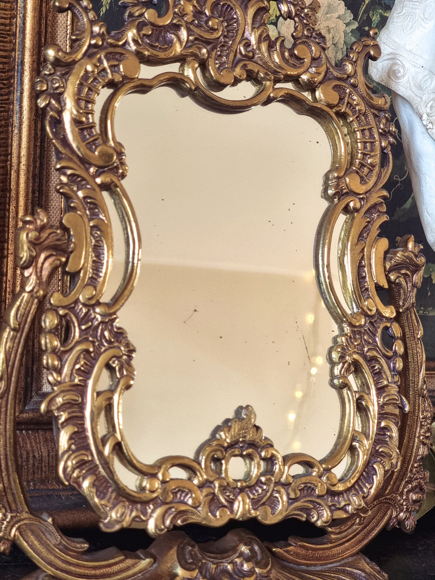 LE MAGISTRAL - MIROIR DE TABLE EN BRONZE