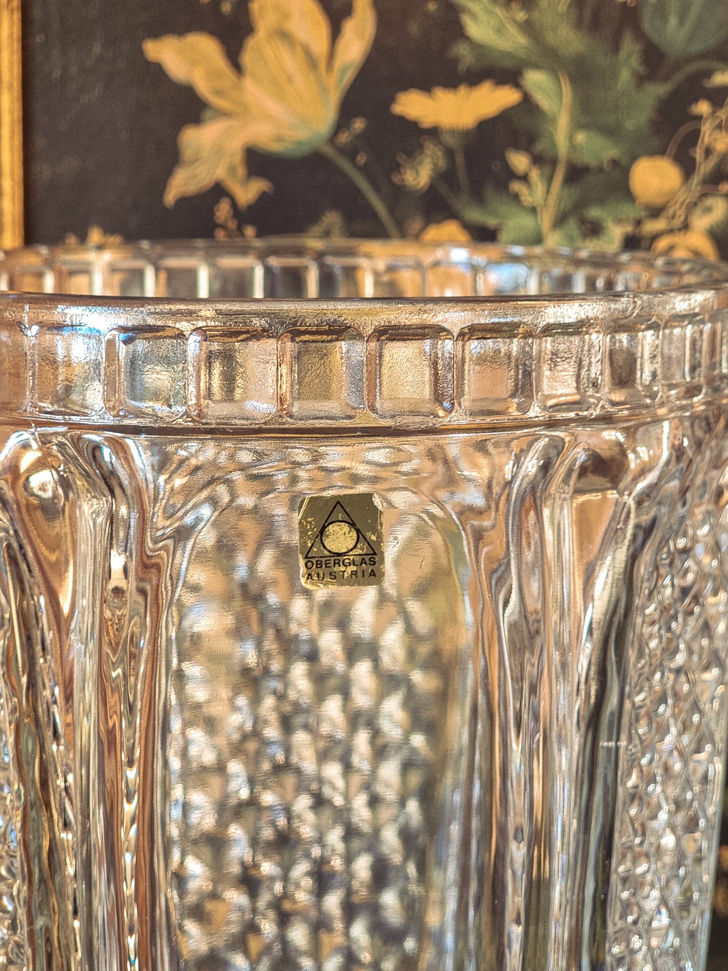 VASE EN CRISRAL ÖBERGLAS