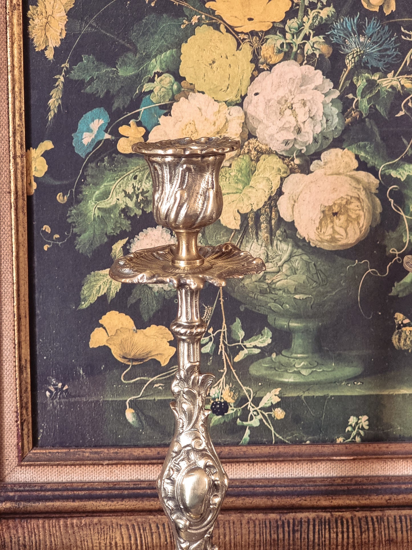 Paire de bougeoirs en bronze