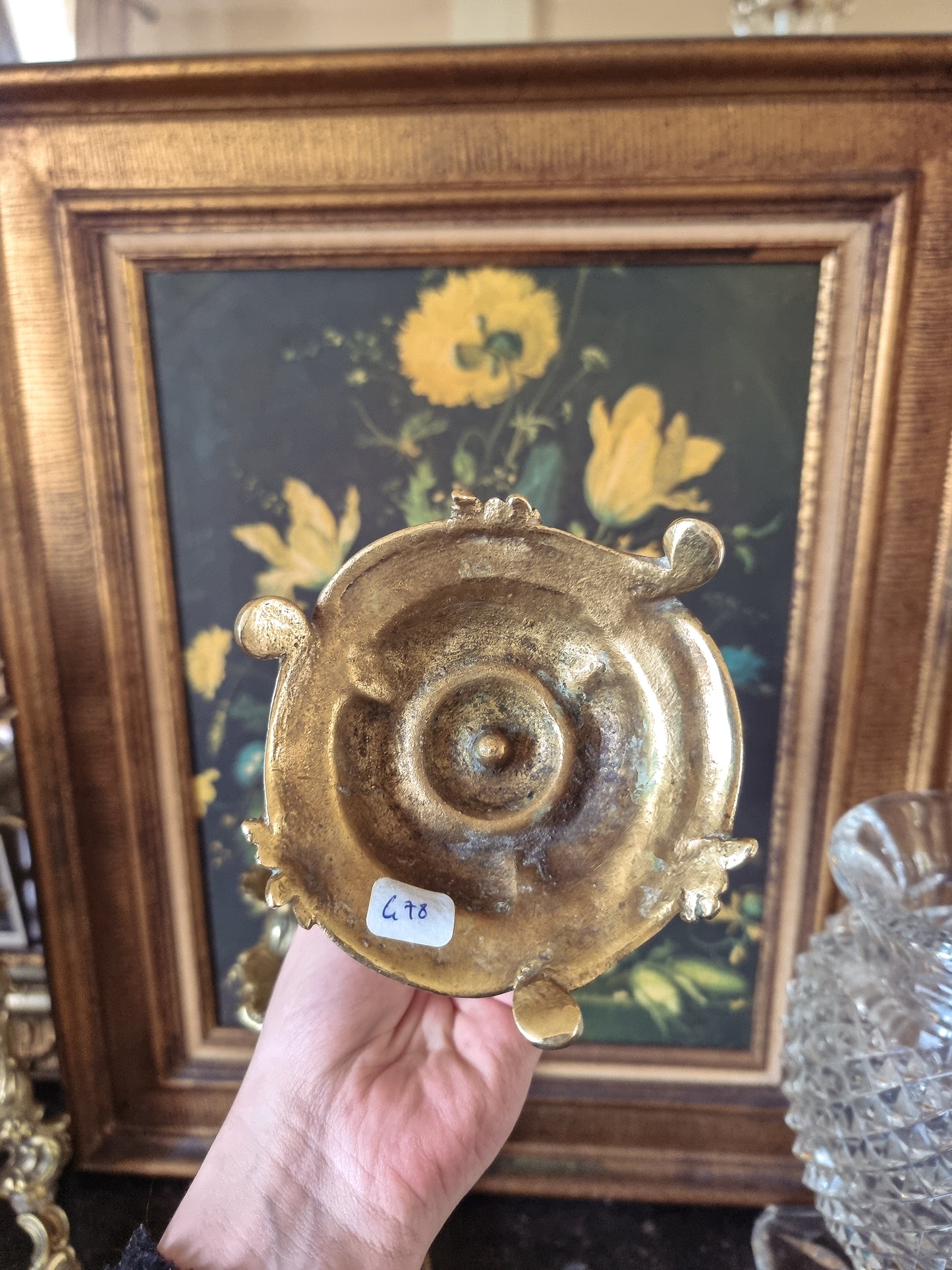 Paire de bougeoirs en bronze