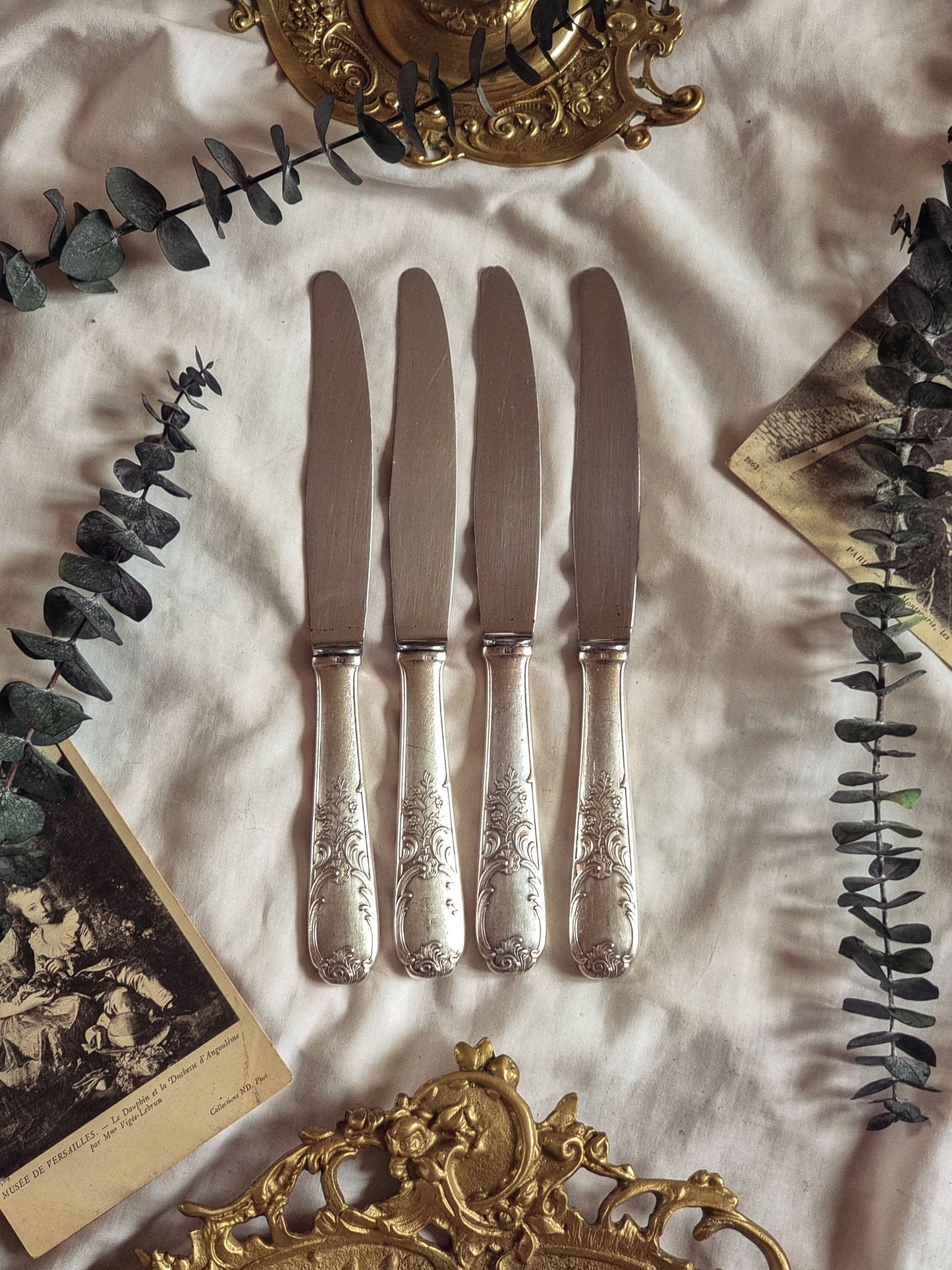 Couteaux plaqués argent