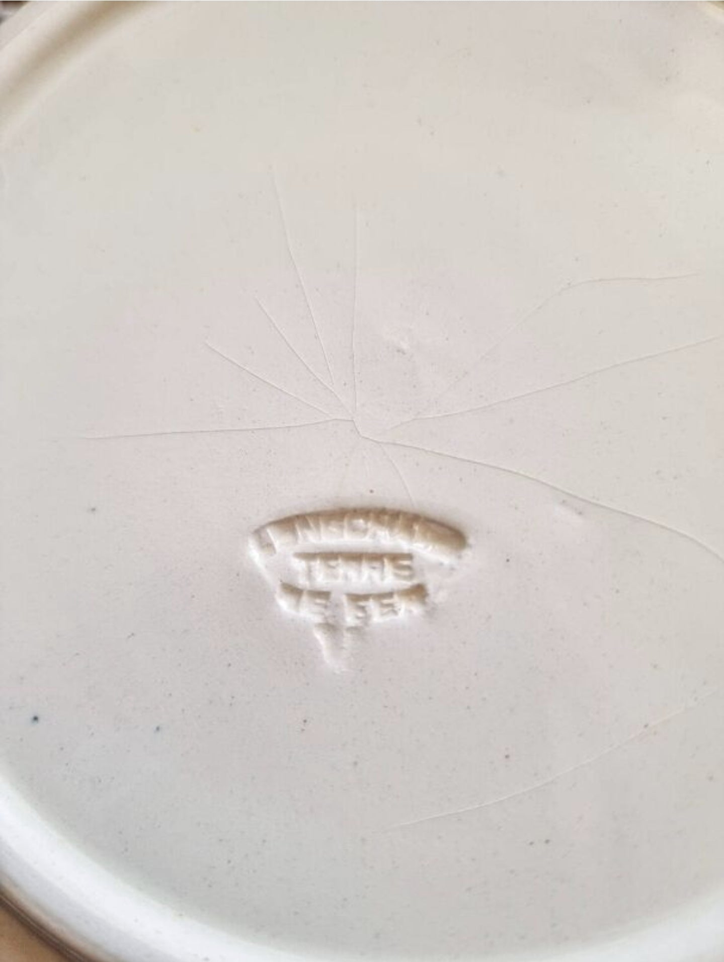 6 ASSIETTES CREUSES EN TERRE DE FER