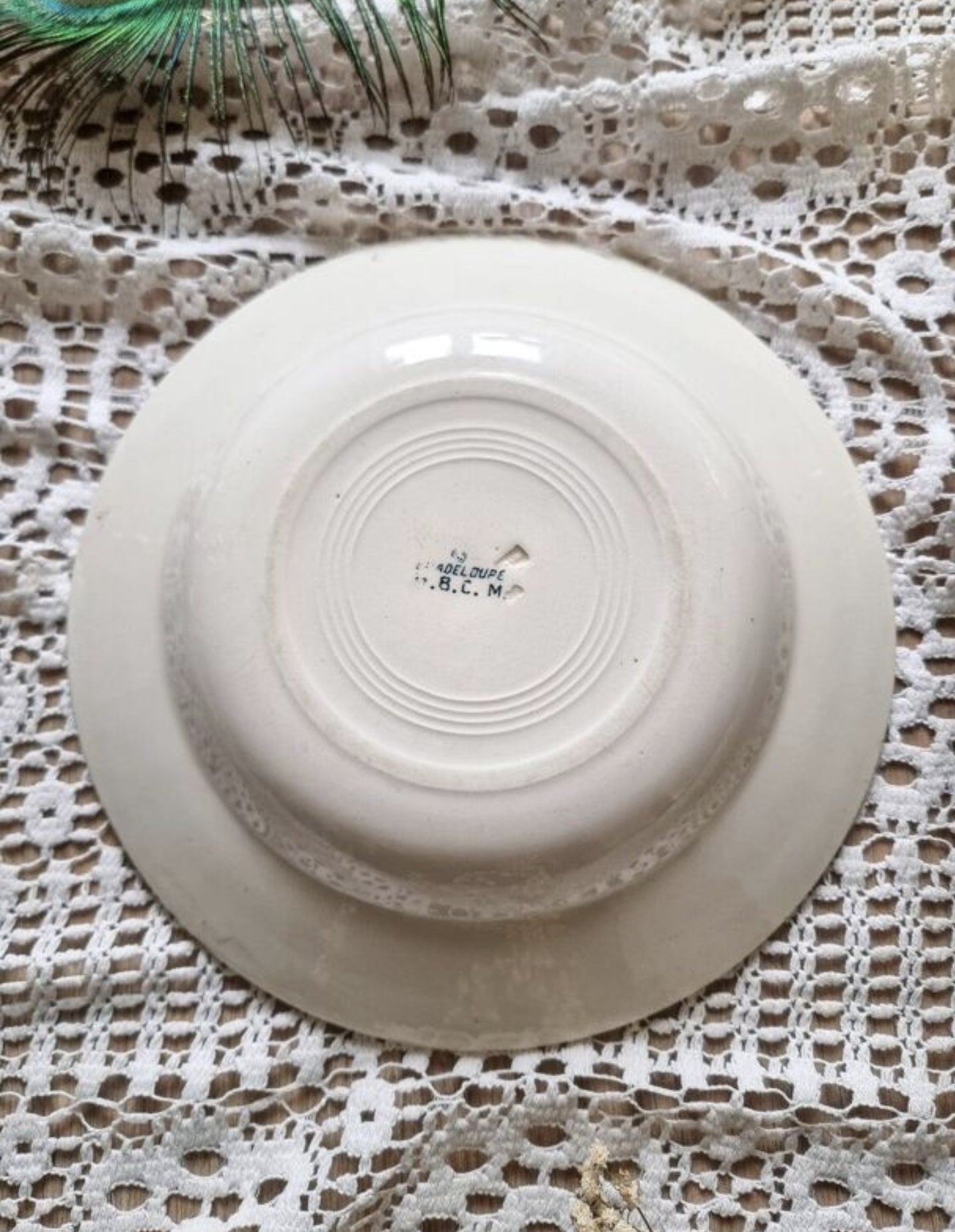 ASSIETTE CREUSE EN TERRE DE FER