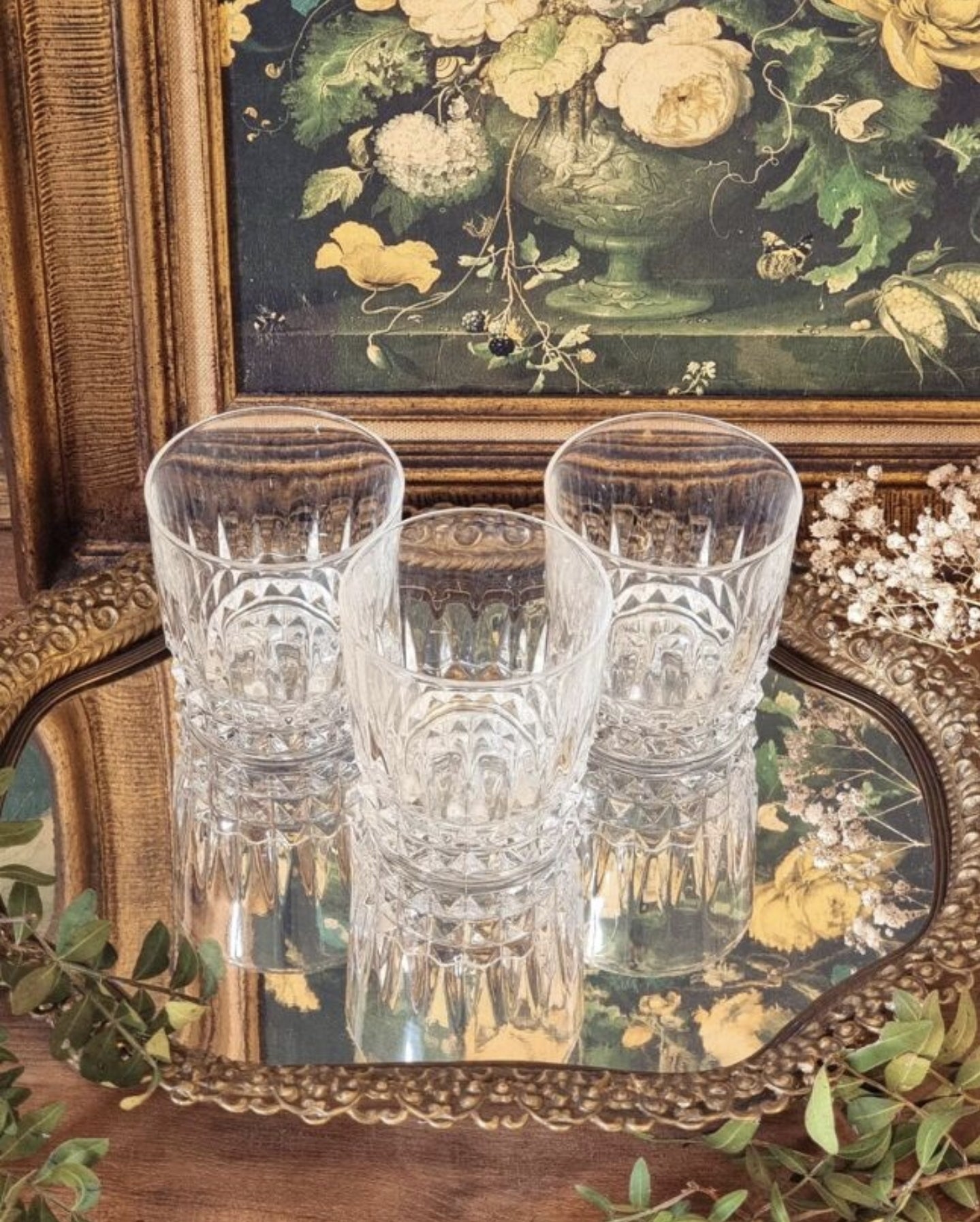 6 VERRES EN CRISTAL