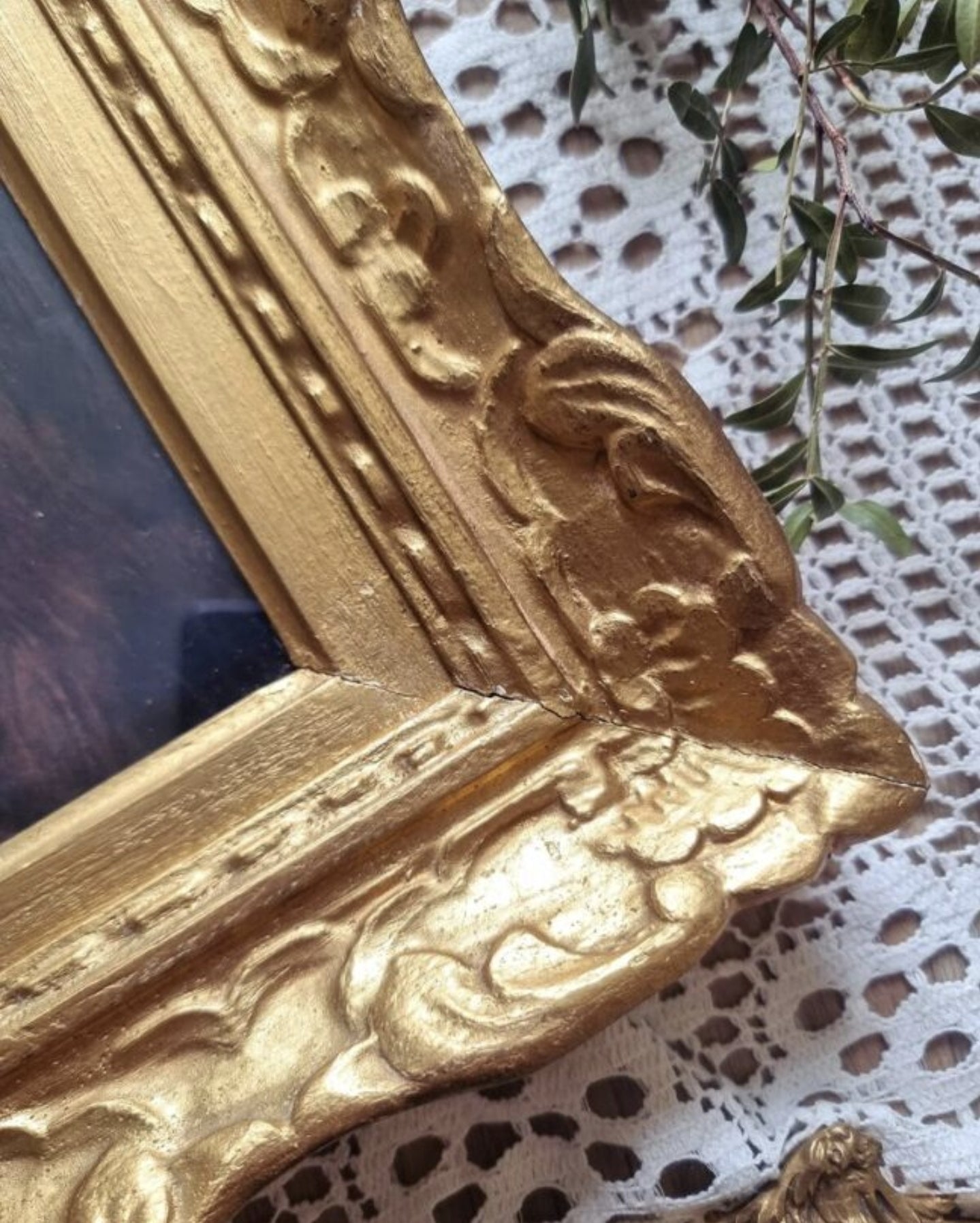 Cadre baroque et sa reproduction de Renoir