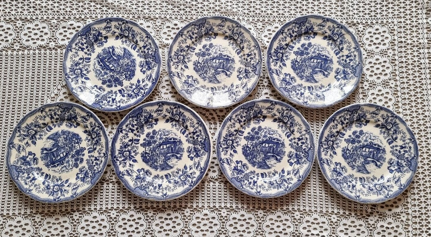 7 ASSIETTES PLATES
