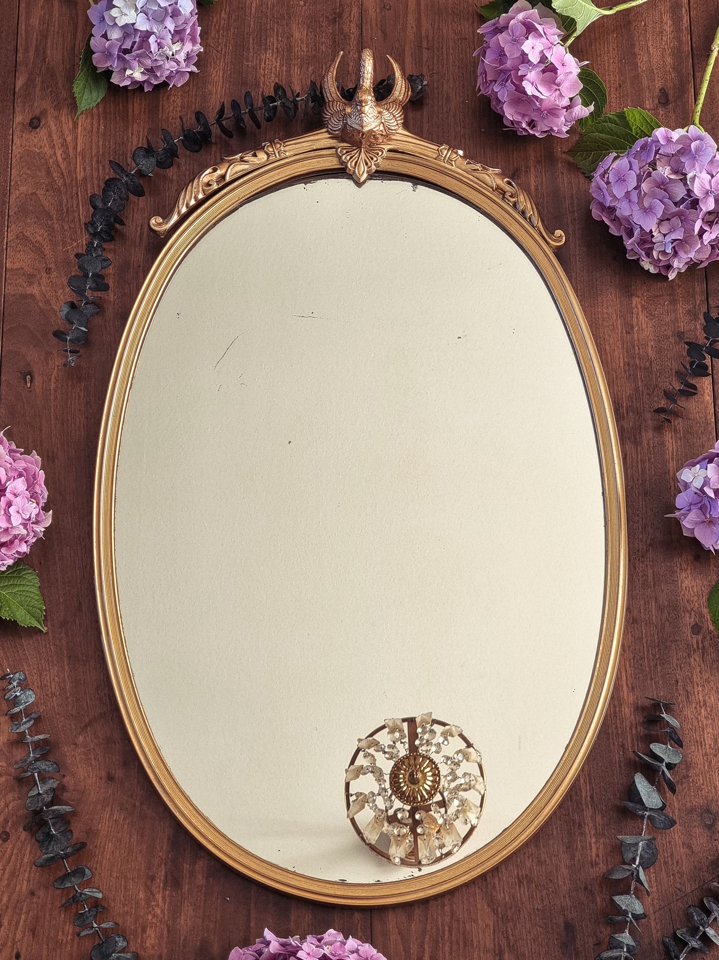 LE CYGNE - MIROIR OVALE