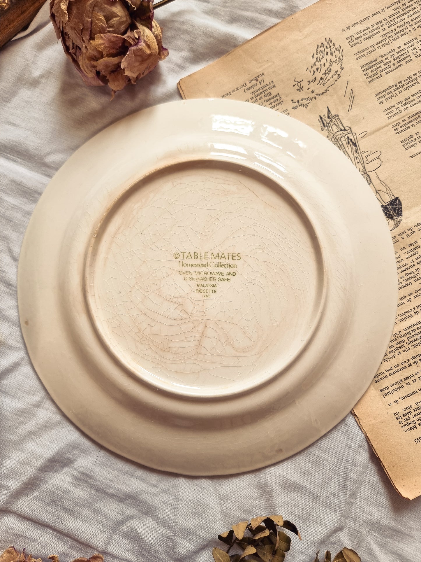 DUO D'ASSIETTES PLATES