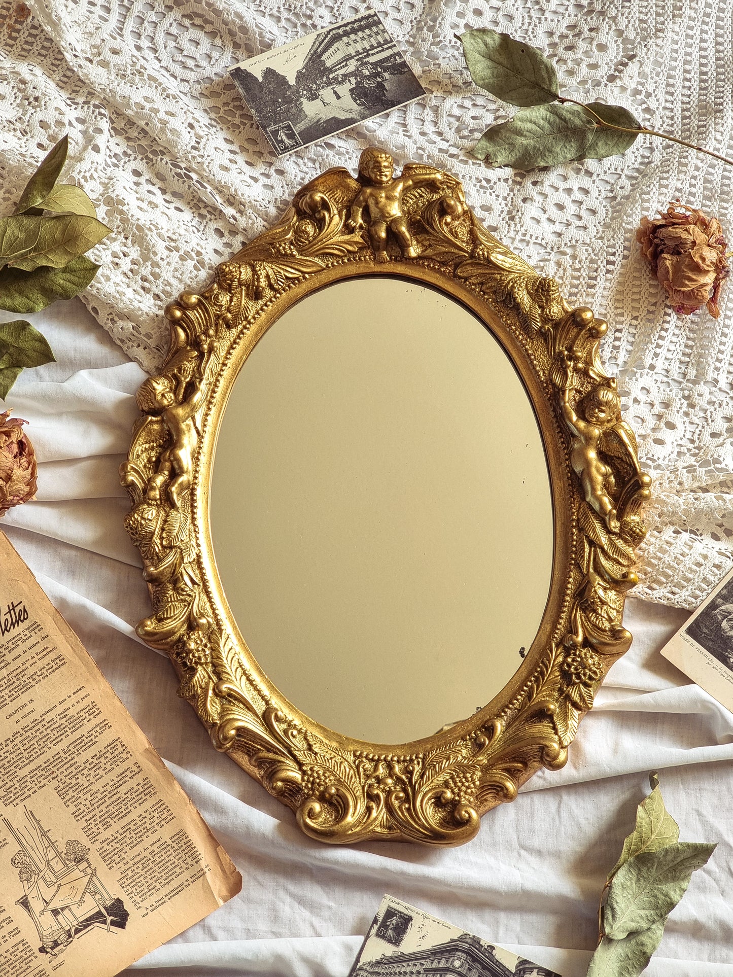 LE CHÉRUBIN - MIROIR DORÉ