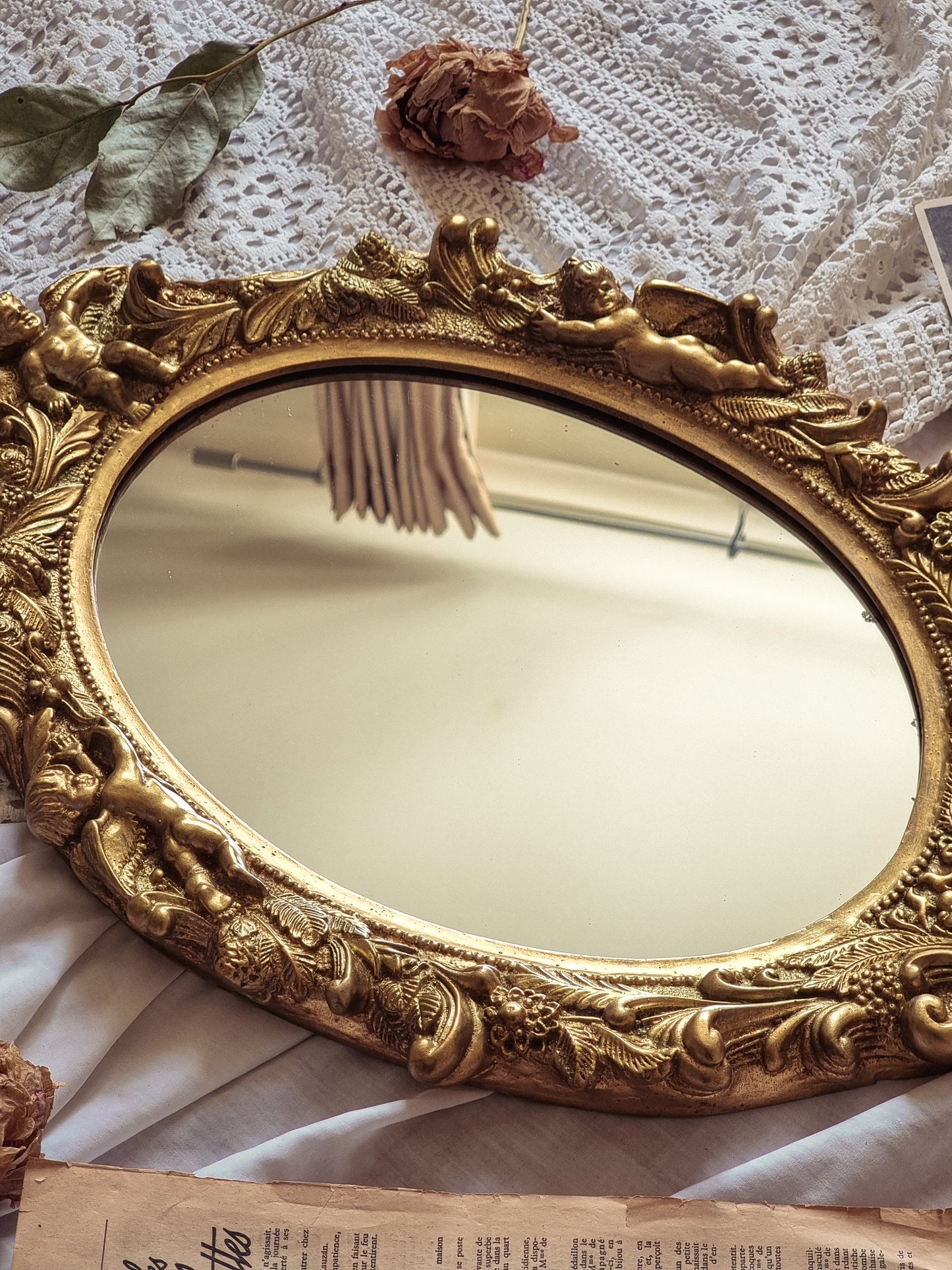 LE CHÉRUBIN - MIROIR DORÉ