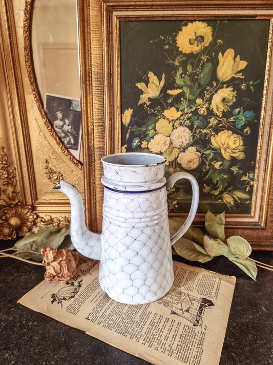 GRANDE CAFETIÈRE ÉMAILLÉE