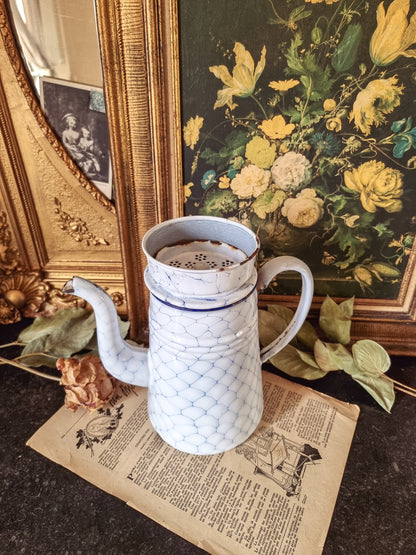 GRANDE CAFETIÈRE ÉMAILLÉE