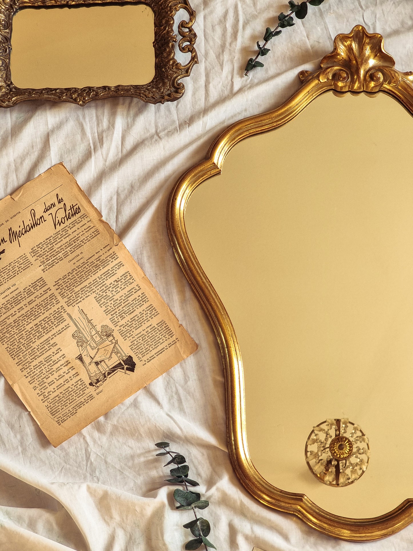 LE LOUIS XV - GRAND MIROIR DORÉ