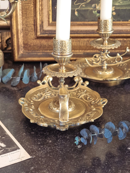 Paire de rat de cave en bronze