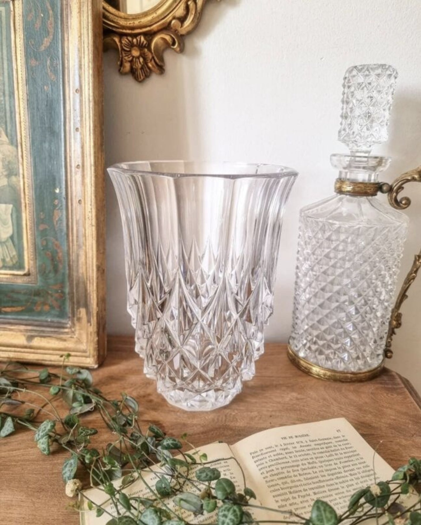 VASE EN CRISTAL VAL ST LAMBERT