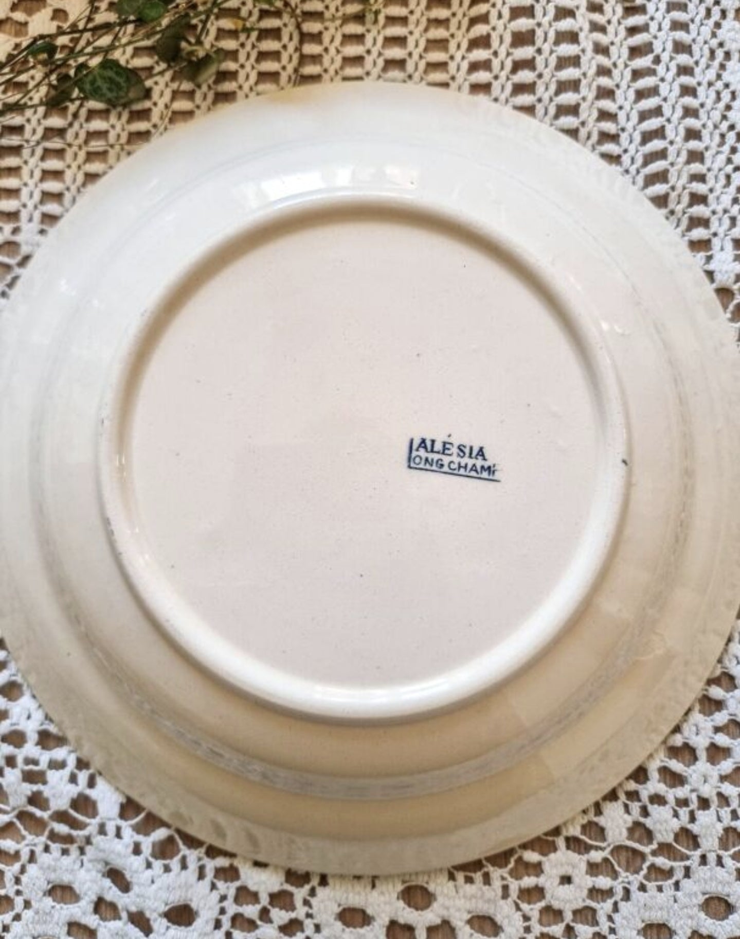 6 ASSIETTES CREUSES EN TERRE DE FER