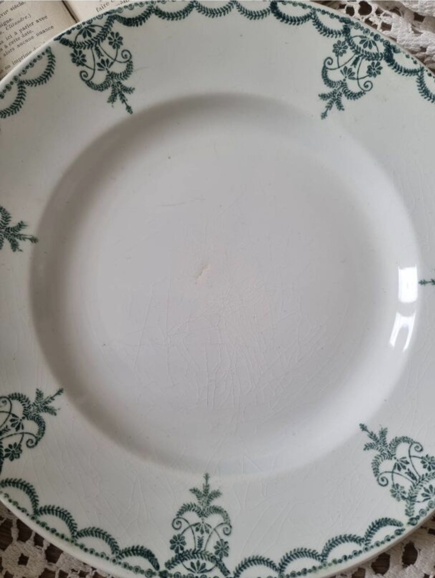 6 ASSIETTES EN TERRE DE FER