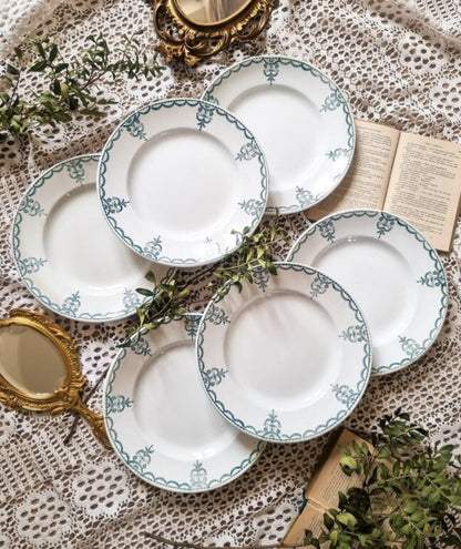 6 ASSIETTES EN TERRE DE FER