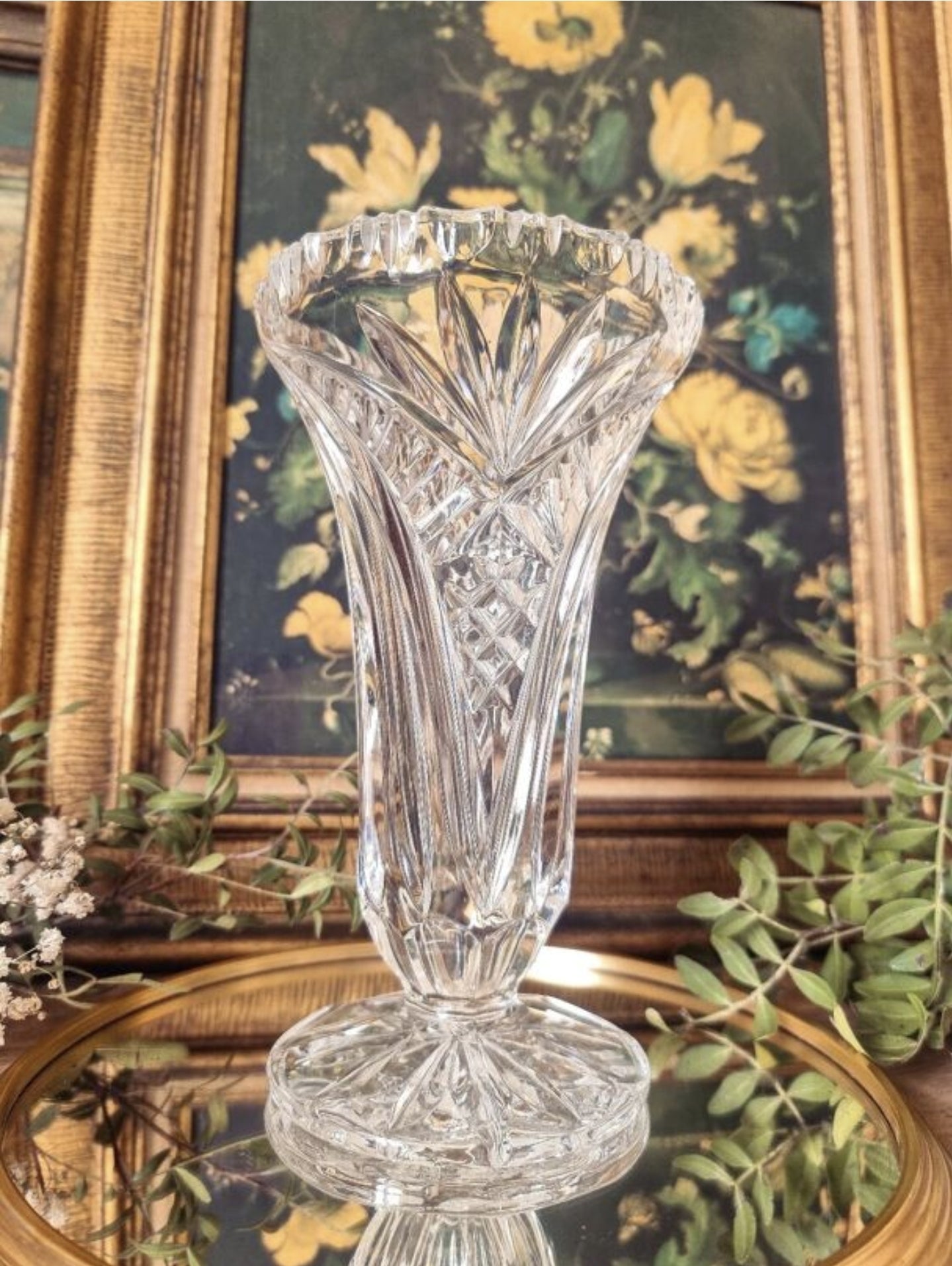 VASE EN CRISTAL TAILLÉ