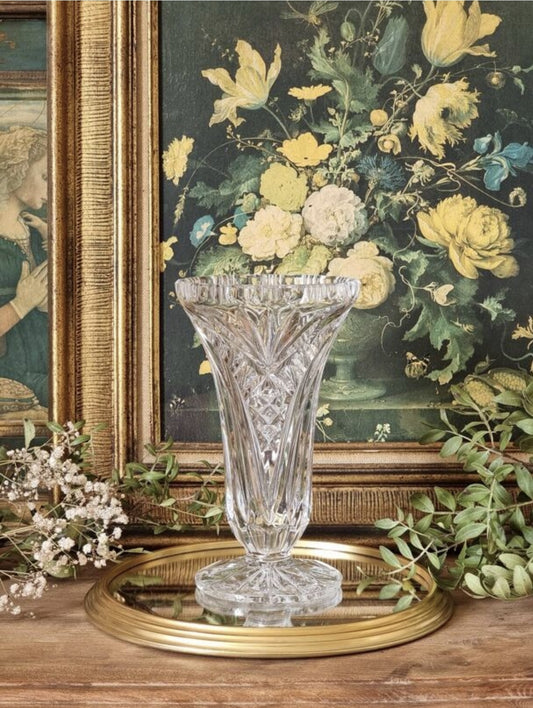 VASE EN CRISTAL TAILLÉ