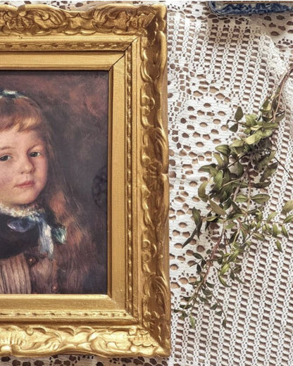 Cadre baroque et sa reproduction de Renoir