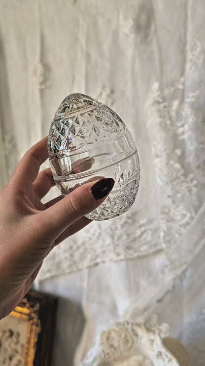 BOÎTE OEUF EN CRISTAL
