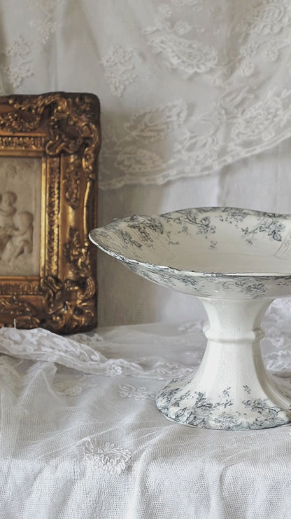 COMPOTIER EN SEMI-PORCELAINE