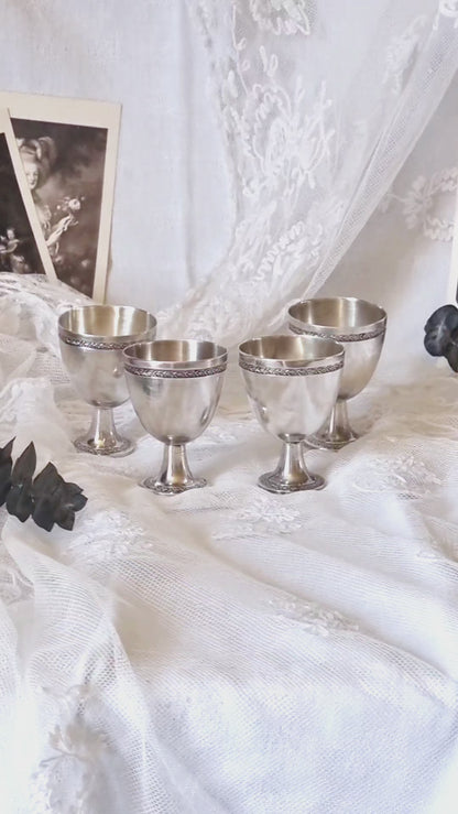 COQUETIERS EN MÉTAL ARGENTÉ