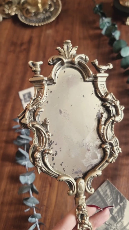 MIROIR À MAIN EN BRONZE