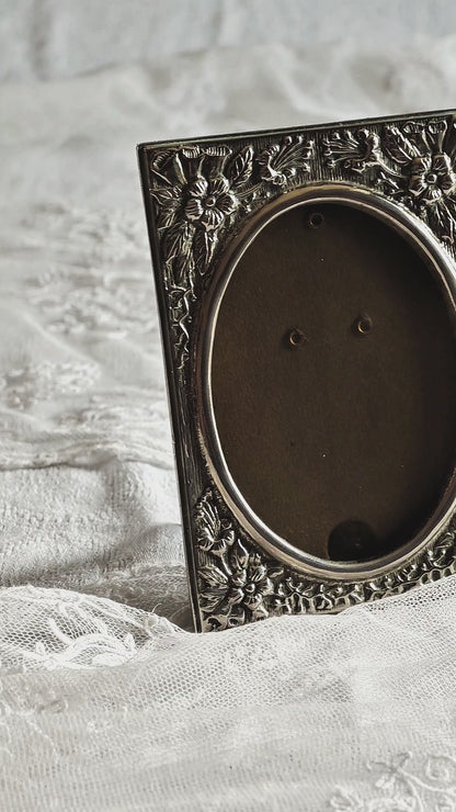 CADRE ART NOUVEAU ( Verre & fond inclus )
