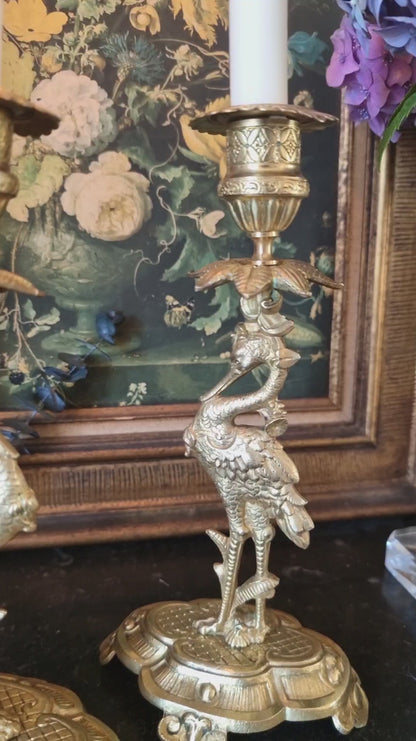PAIRE DE BOUGEOIR EN BRONZE
