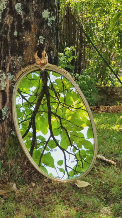 LE CYGNE - MIROIR OVALE