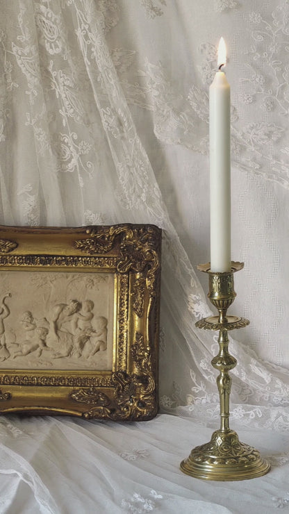 BOUGEOIR FLAMBEAU EN BRONZE