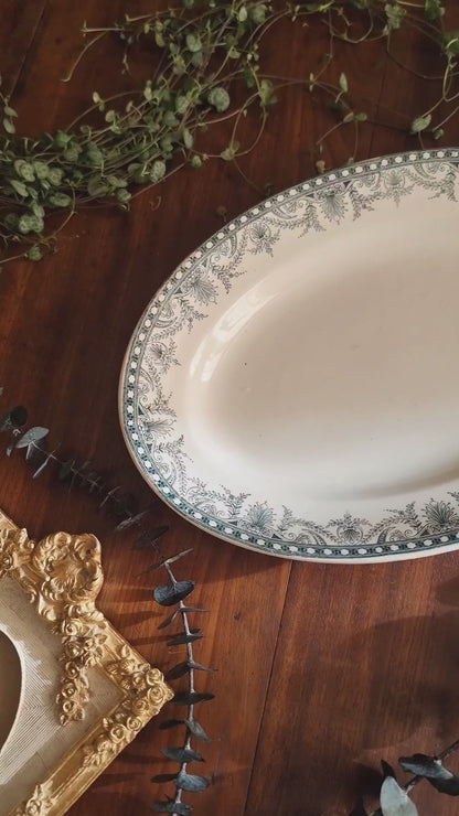 GRAND PLAT OVALE, TERRE DE FER