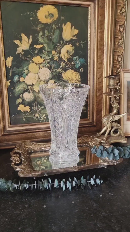 VASE EN CRISTAL TAILLÉ