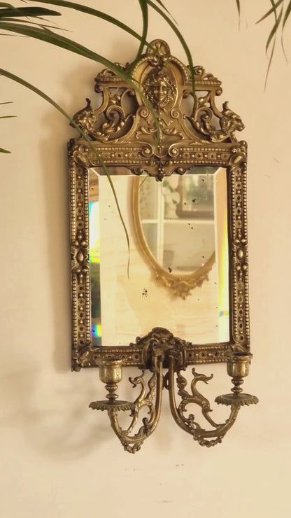 MIROIR AVEC BOUGEOIRS