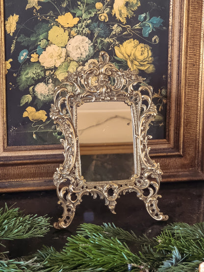 MIROIR DE TABLE, BRONZE