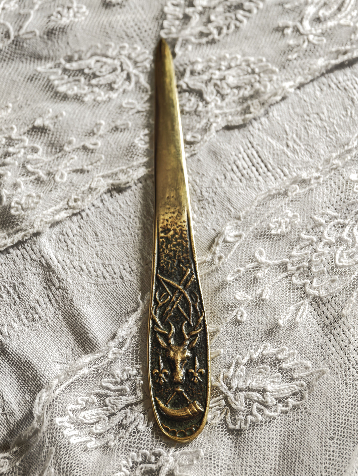 COUPE PAPIER EN BRONZE "MAX LE VERRIER"