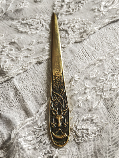 COUPE PAPIER EN BRONZE "MAX LE VERRIER"