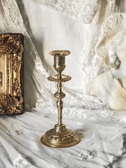 BOUGEOIR FLAMBEAU EN BRONZE