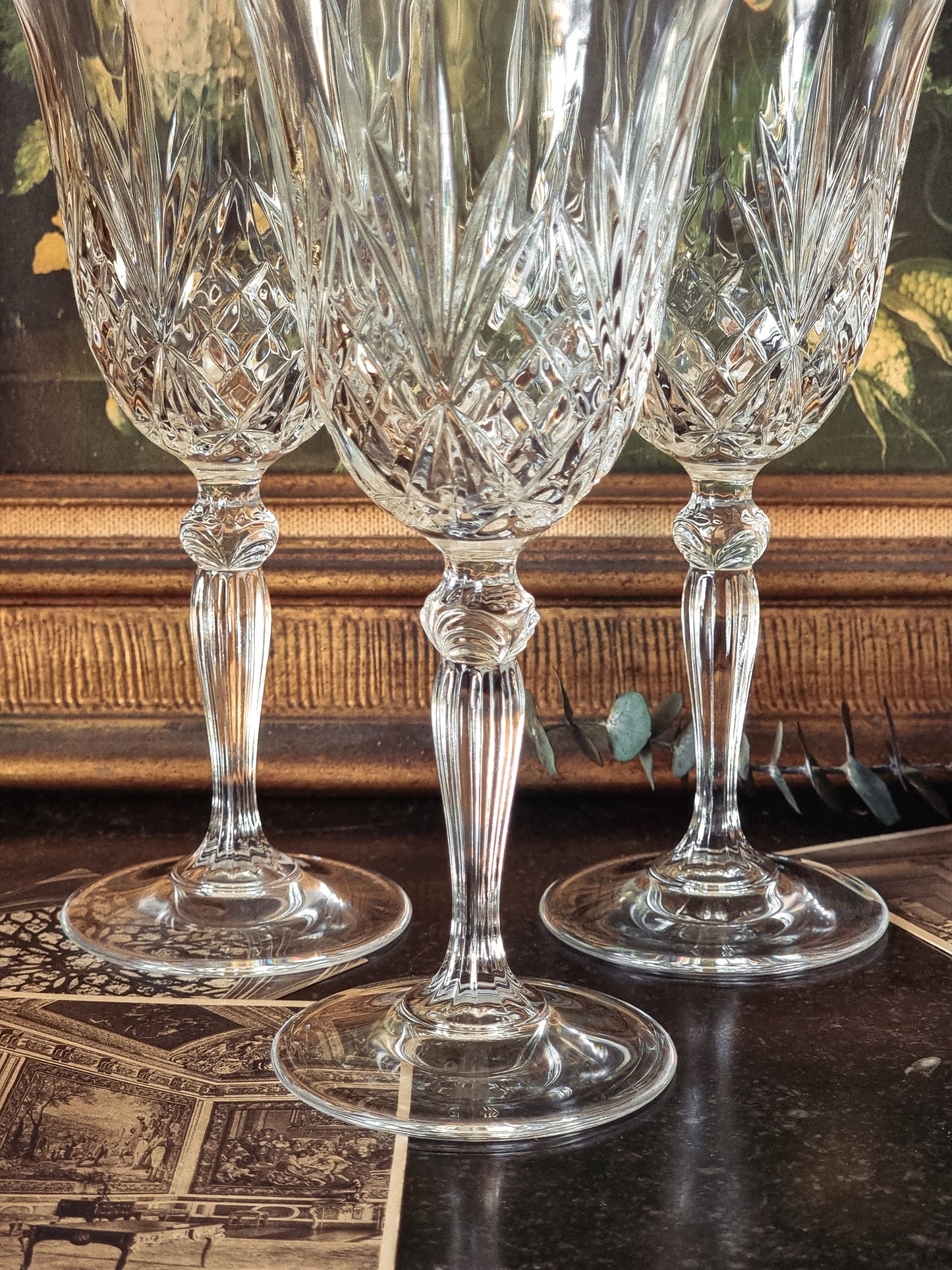 TRIO DE VERRES EN CRISTAL