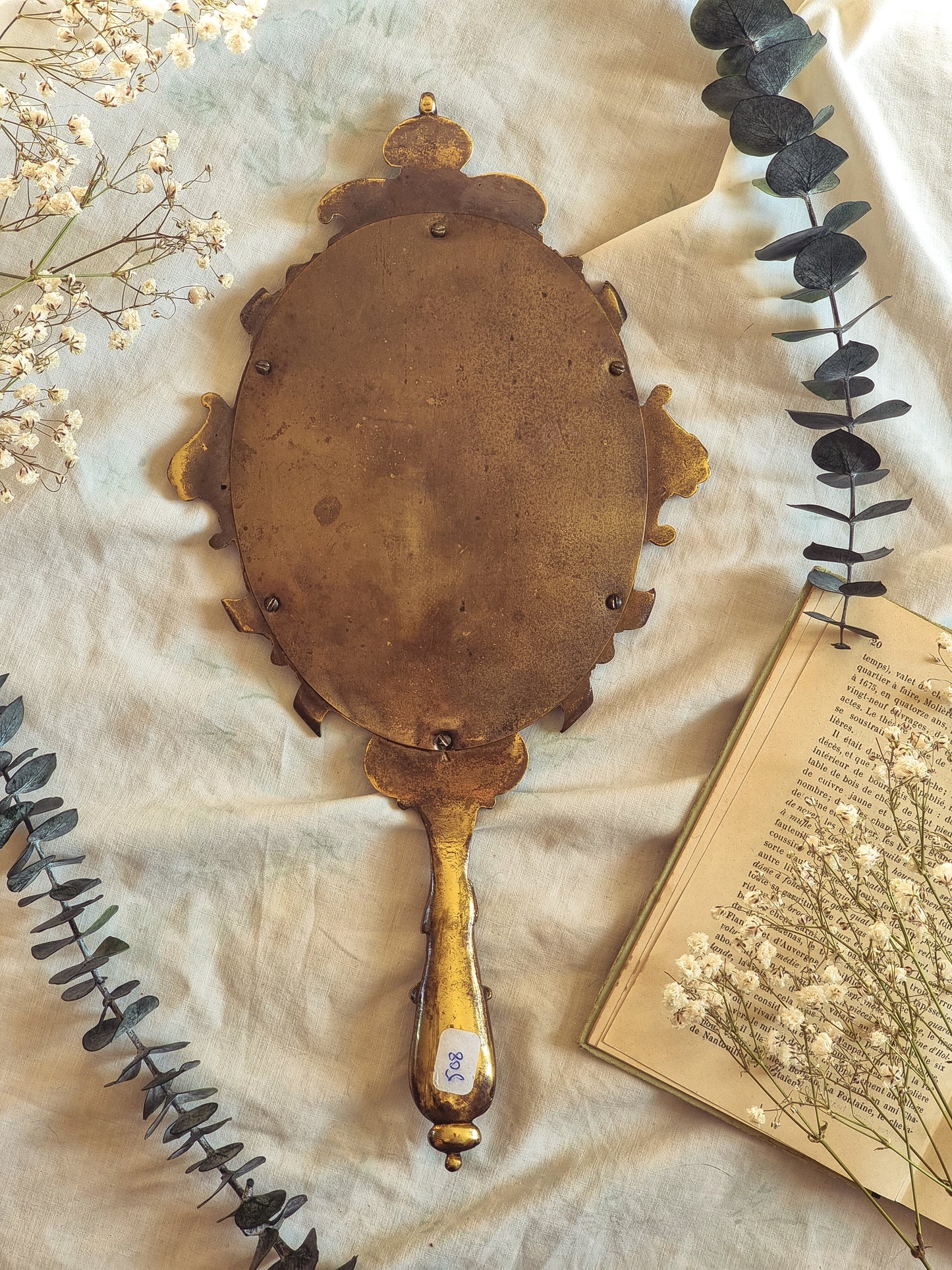 MIROIR À MAIN EN BRONZE