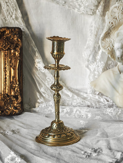 BOUGEOIR FLAMBEAU EN BRONZE