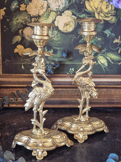 PAIRE DE BOUGEOIR EN BRONZE