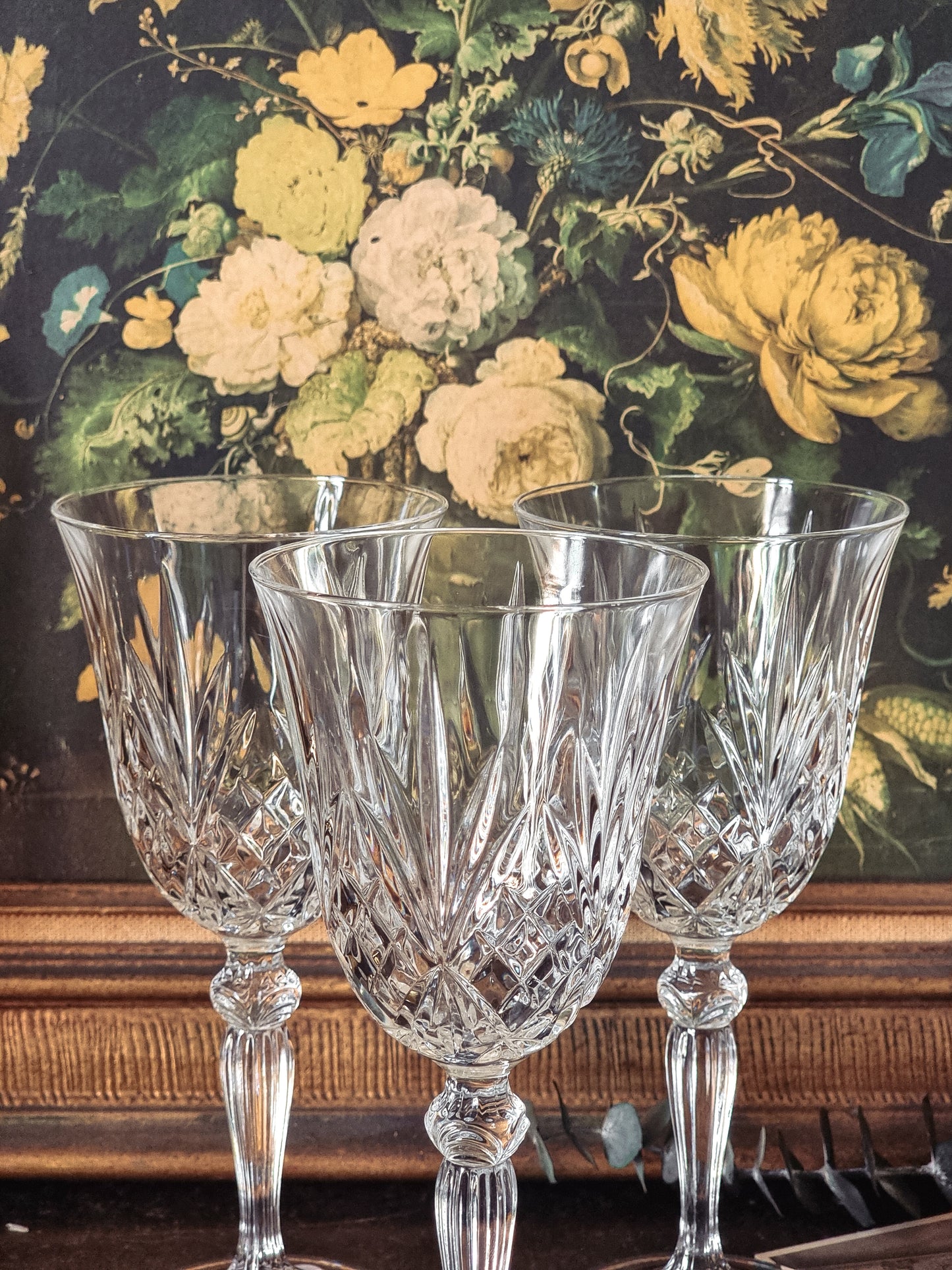 TRIO DE VERRES EN CRISTAL