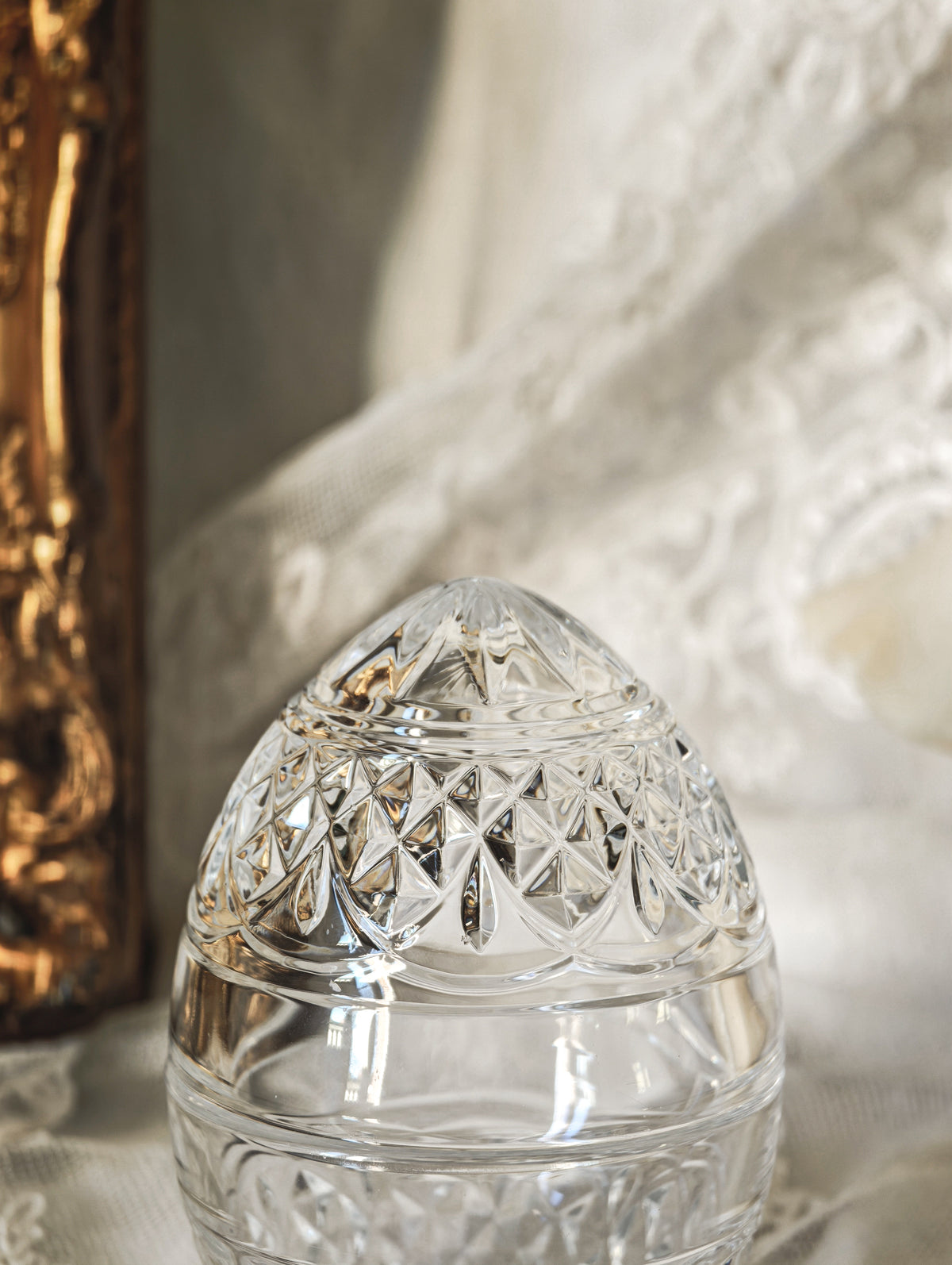 BOÎTE OEUF EN CRISTAL