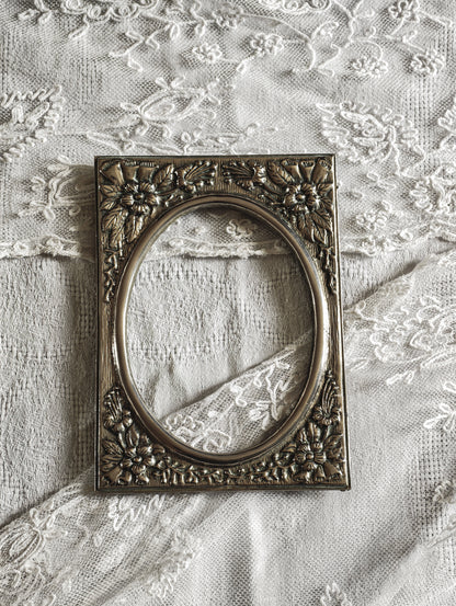 CADRE ART NOUVEAU ( Verre & fond inclus )