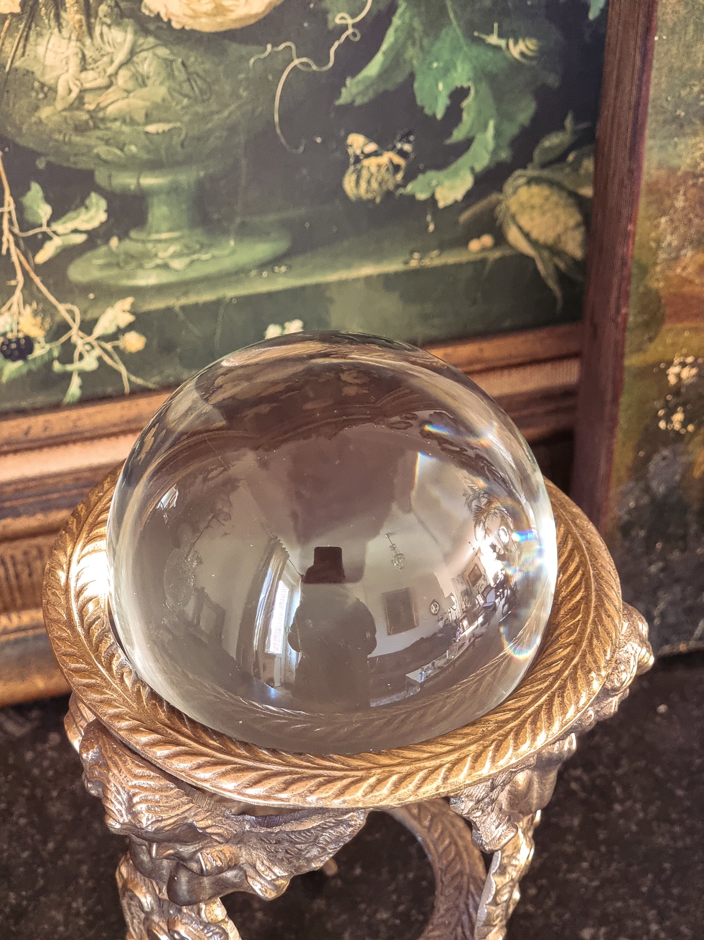 BOULE DE CRISTAL SUR SOCLE