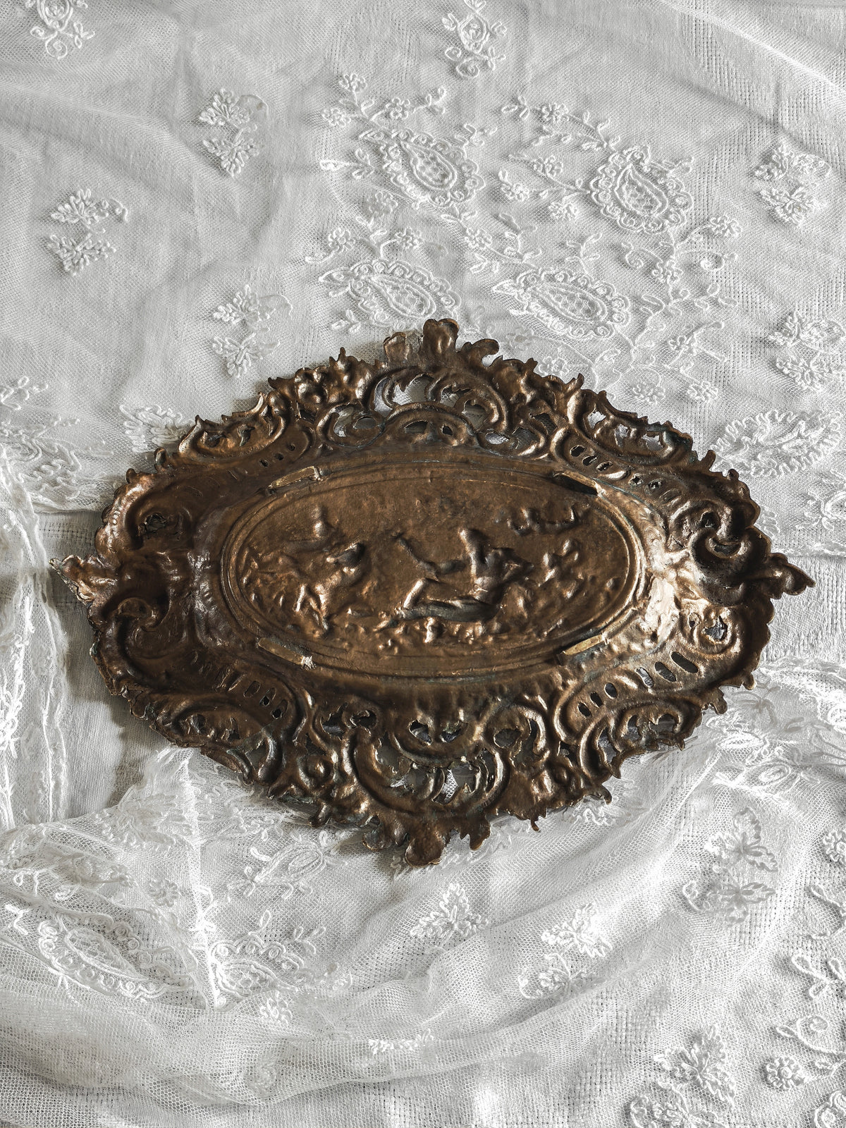 PLATEAU EN BRONZE "POSÉIDON"